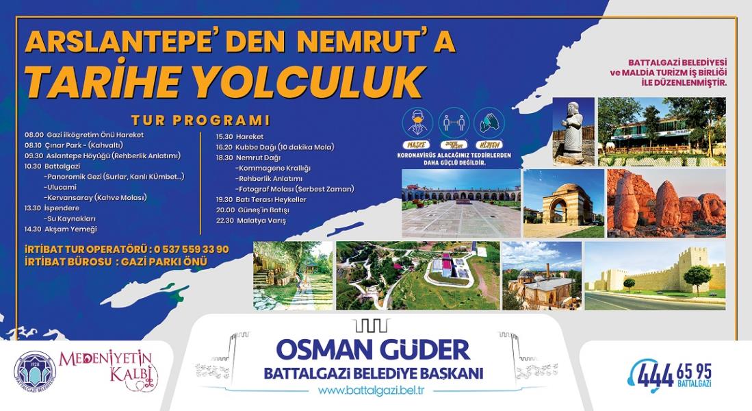 Arslantepe’den Nemrut’a Tarihi Yolculuk Battalgazi’deki tarihi mekanların tanıtımına