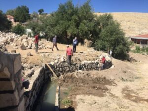 Başkaya Mahallesinde İstinat Duvarı Çalışmaları Yapıldı
