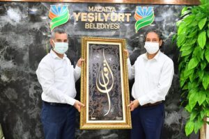 Başkan Çınar, MEM Müdürü Ali Tatlı’yı Misafir Etti Başkan Çınar, MEM Müdürü Ali Tatlı’yı Misafir Etti