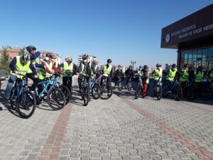 40 Bisikletçi Çırmıhtı’da Pedal Çevirdi