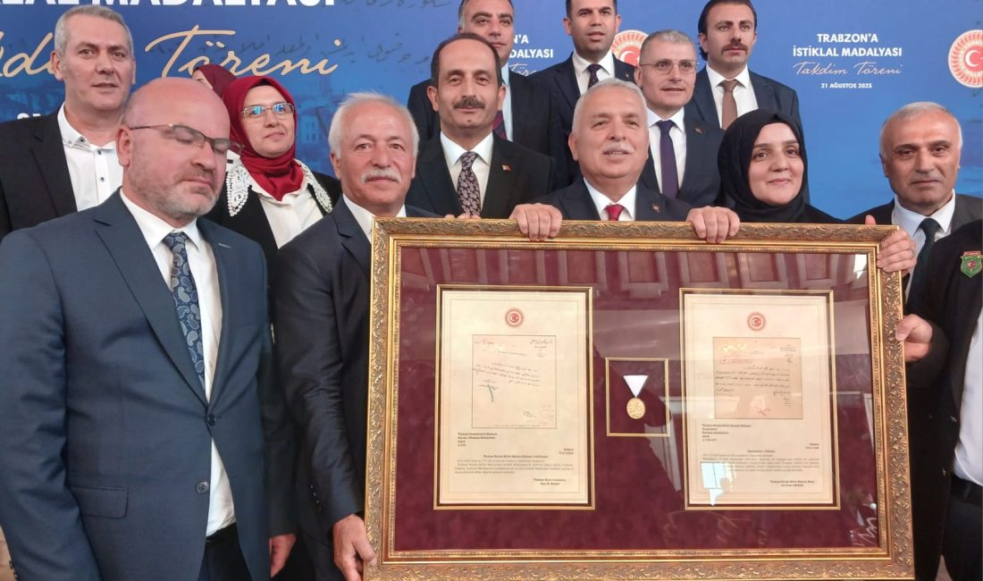 Tarihi Vefa Borcu Ödendi: Trabzon, 101 Yıl Sonra İstiklal Madalyası’na Kavuştu TBMM’de düzenlenen tarihi törenle,