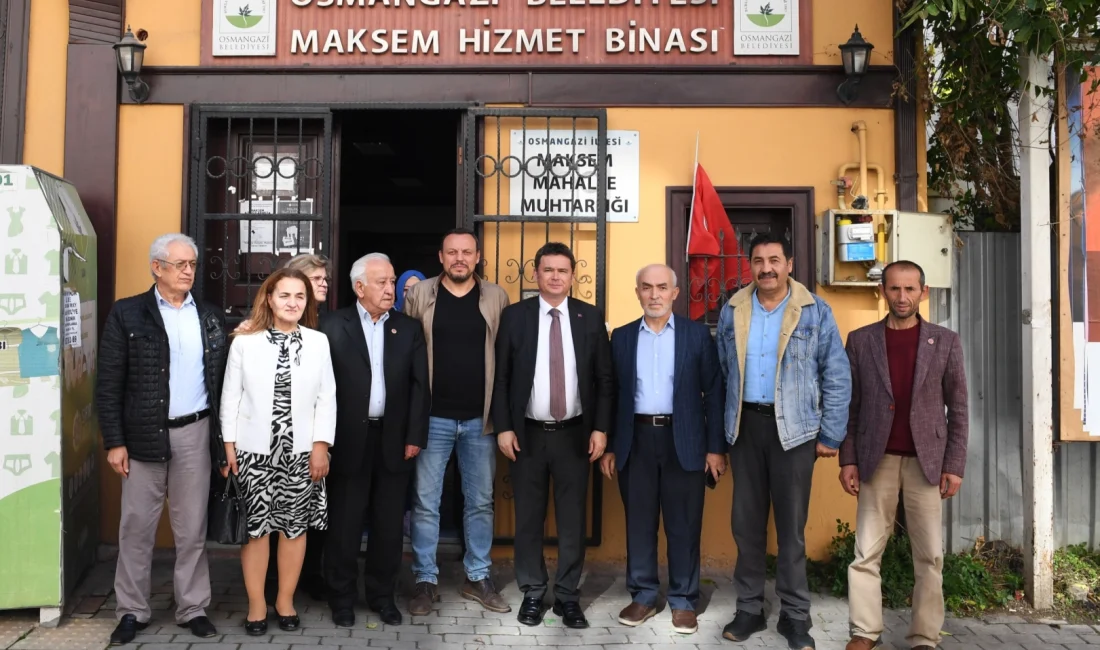 Bursa Osmangazi’de Başkan Aydın Maksem’i dinledi  Bursa'da Osmangazi ilçesinde