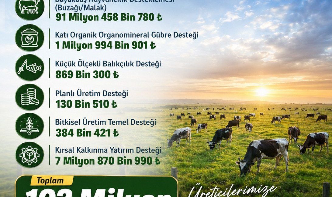 2025 yılı tarımsal destek ödemeleri